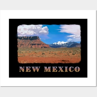 New Mexico, USA - Scenic Southwestern Red Rocks, Blue Sky nature, landscape Posters and Art